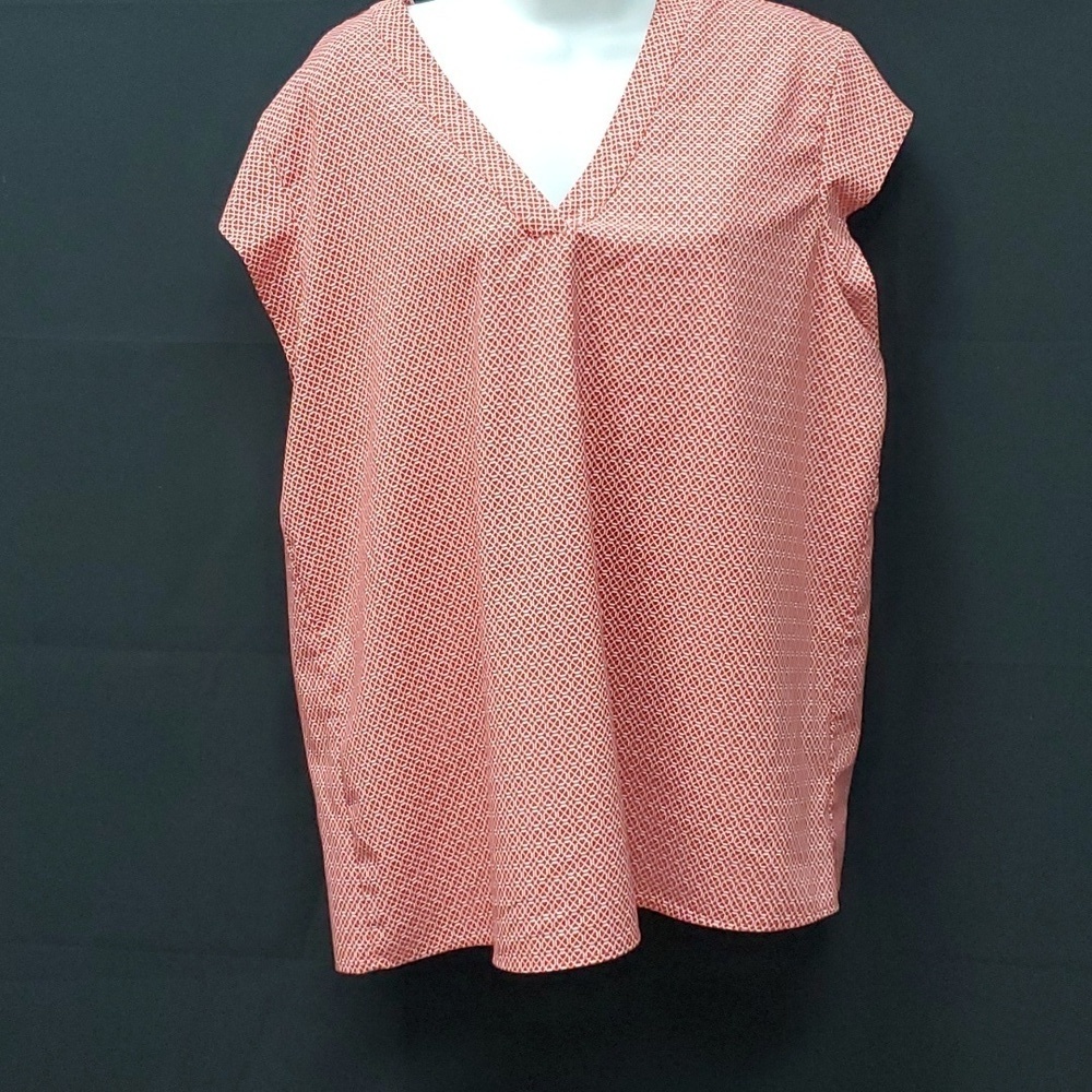 Hilary Radley Graphic Blouse SZ LG